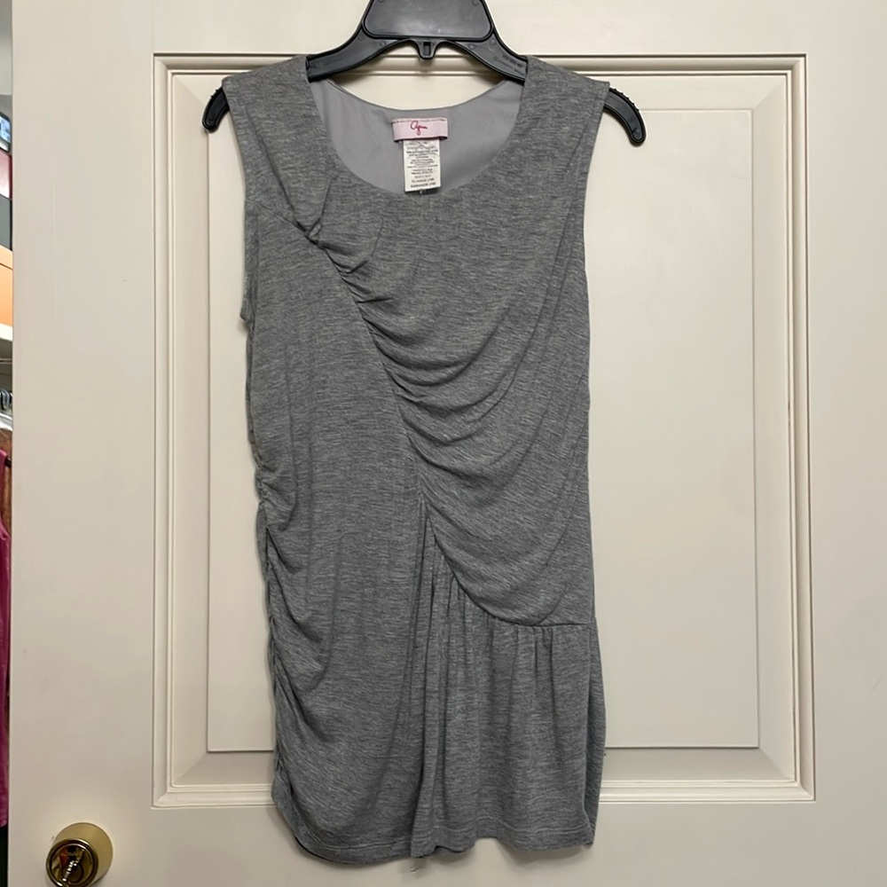 Aqua gray blouse